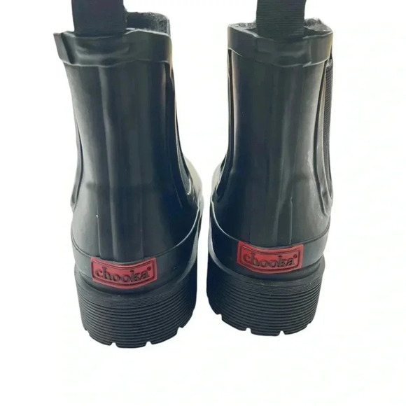 Chooka Women's Waterproof Plush Chelsea Bootie Fashion Rain Boot Preowned - Picture 5 of 8